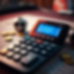 An illustration of a calculator displaying betting odds