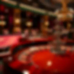 The elegance of a live dealer roulette table